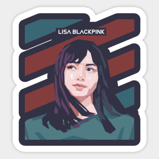 Lisa Blackpink In Vector Art Style Sticker